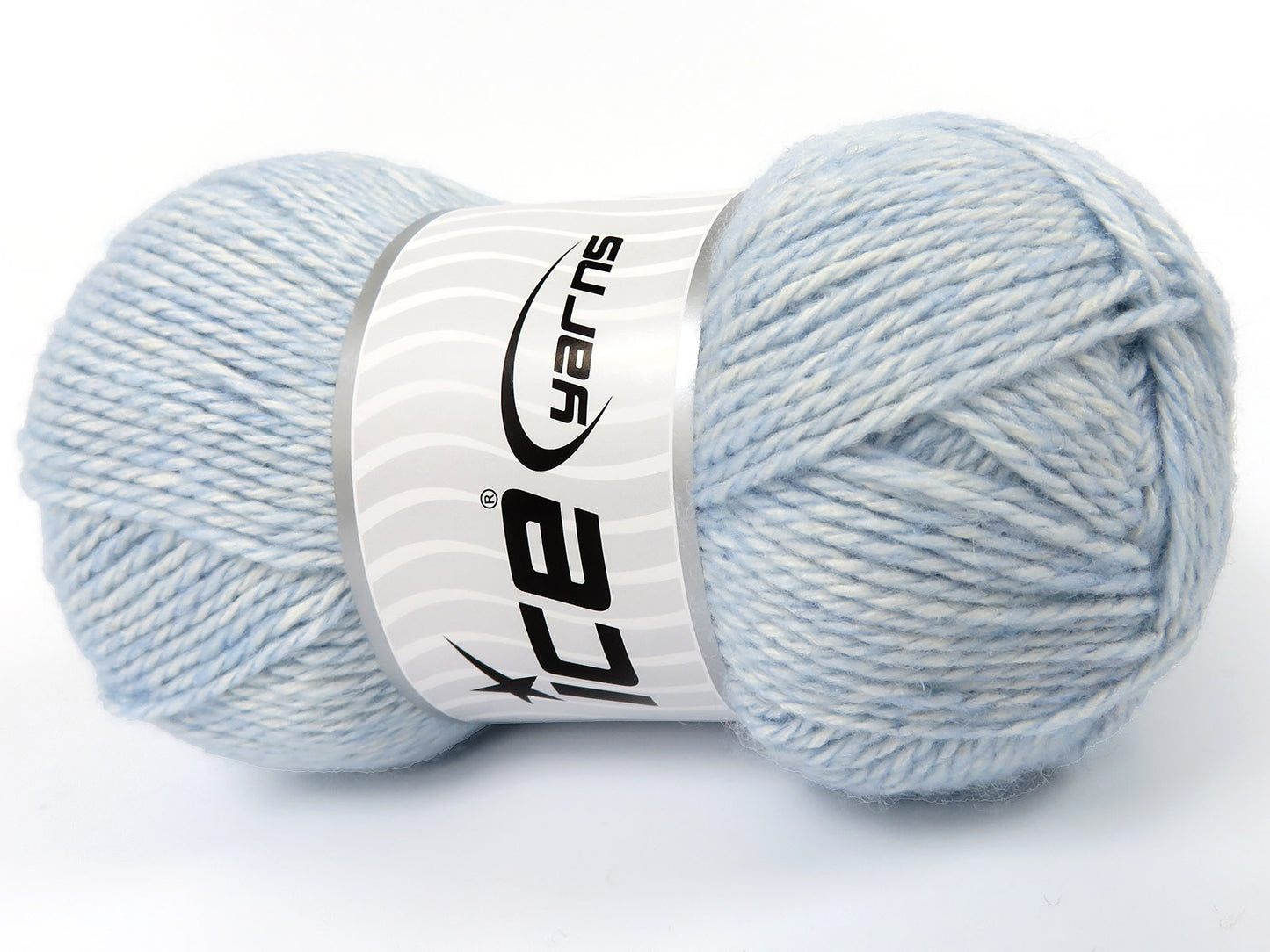 Lot of 4 x 100gr Skeins Ice Yarns RE-STYLE (30% Recycled Cotton) Yarn Baby Blue