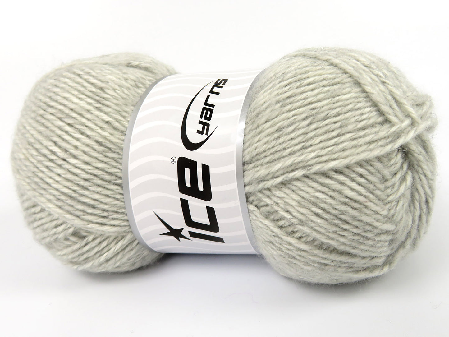 Lot of 4 x 100gr Skeins Ice Yarns RE-STYLE (30% Recycled Cotton) Yarn Light Grey