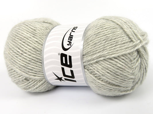 Lot of 4 x 100gr Skeins Ice Yarns RE-STYLE (30% Recycled Cotton) Yarn Light Grey