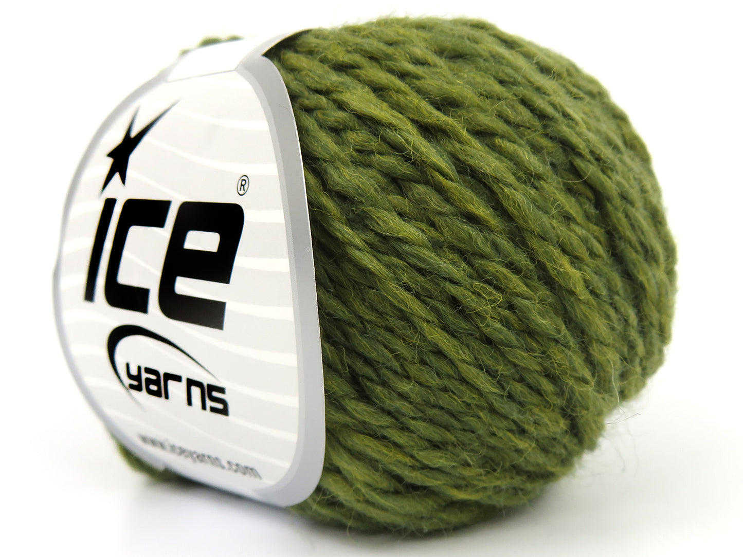 Lot of 8 Skeins Ice Yarns ROYAL WOOL (80% Wool) Hand Knitting Yarn Light Khaki