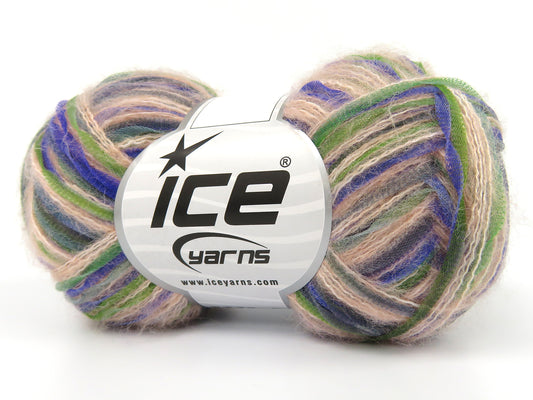 Lot of 8 Skeins Ice Yarns TOUCAN (5% Wool) Yarn Pink Shades Purple Green Turquoise