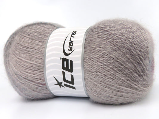 Lot of 4 x 100gr Skeins Ice Yarns MOHAIR PASTEL (10% Mohair 15% Wool) Yarn Camel Shades Turquoise Pink