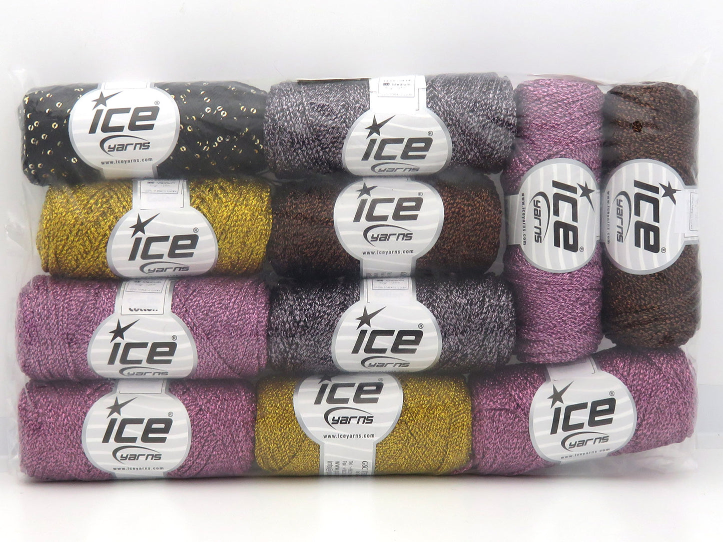 Mixed Lot Multicolor Metallic Yarns fnt2-84802