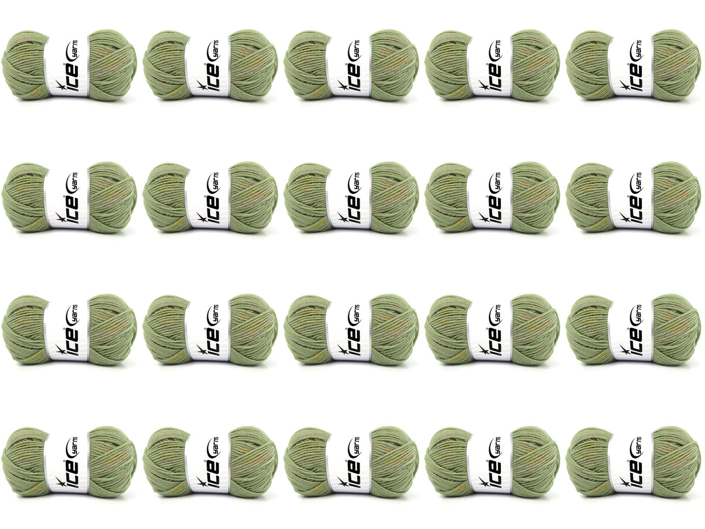 Mixed Lot Multicolor Green Melange Pure Merino Yarns fnt2-84872