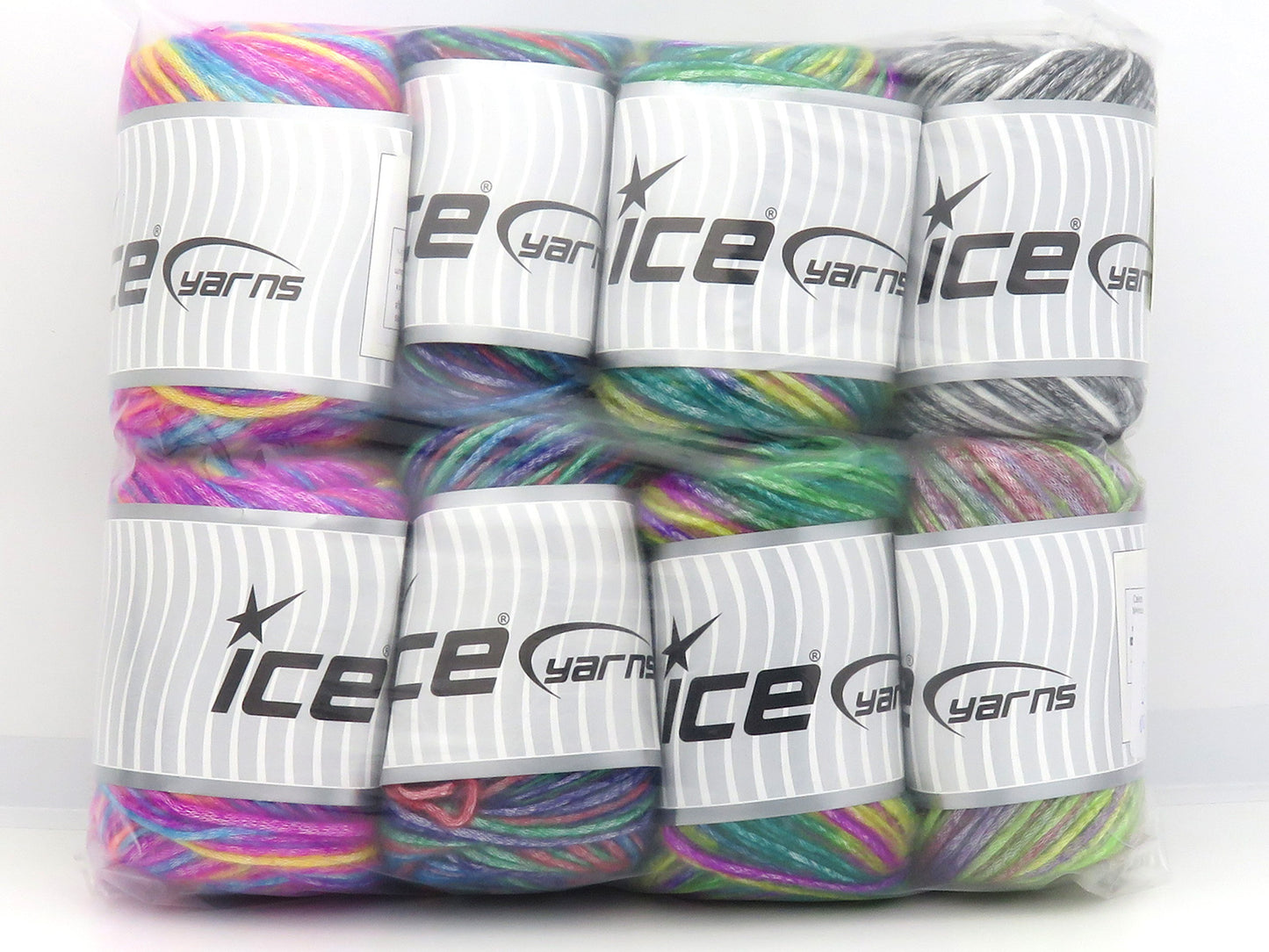 Mixed Lot Multicolor Cakes Malaga Yarns fnt2-84991