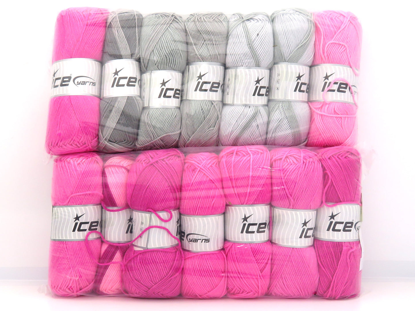Mixed Lot Multicolor Self Striping Yarns fnt2-85001