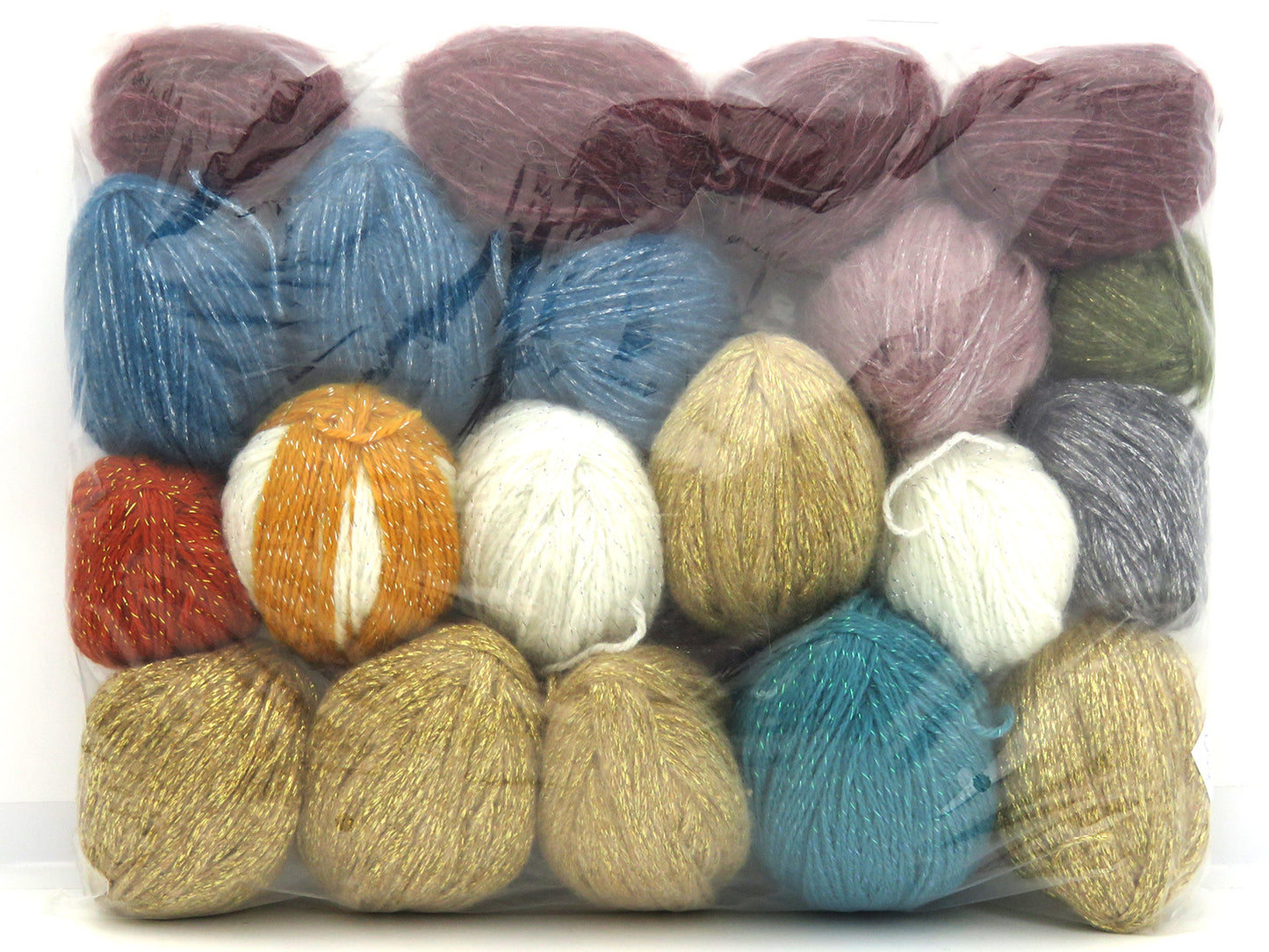 Mixed Lot Multicolor Leftover Yarns fnt2-85013