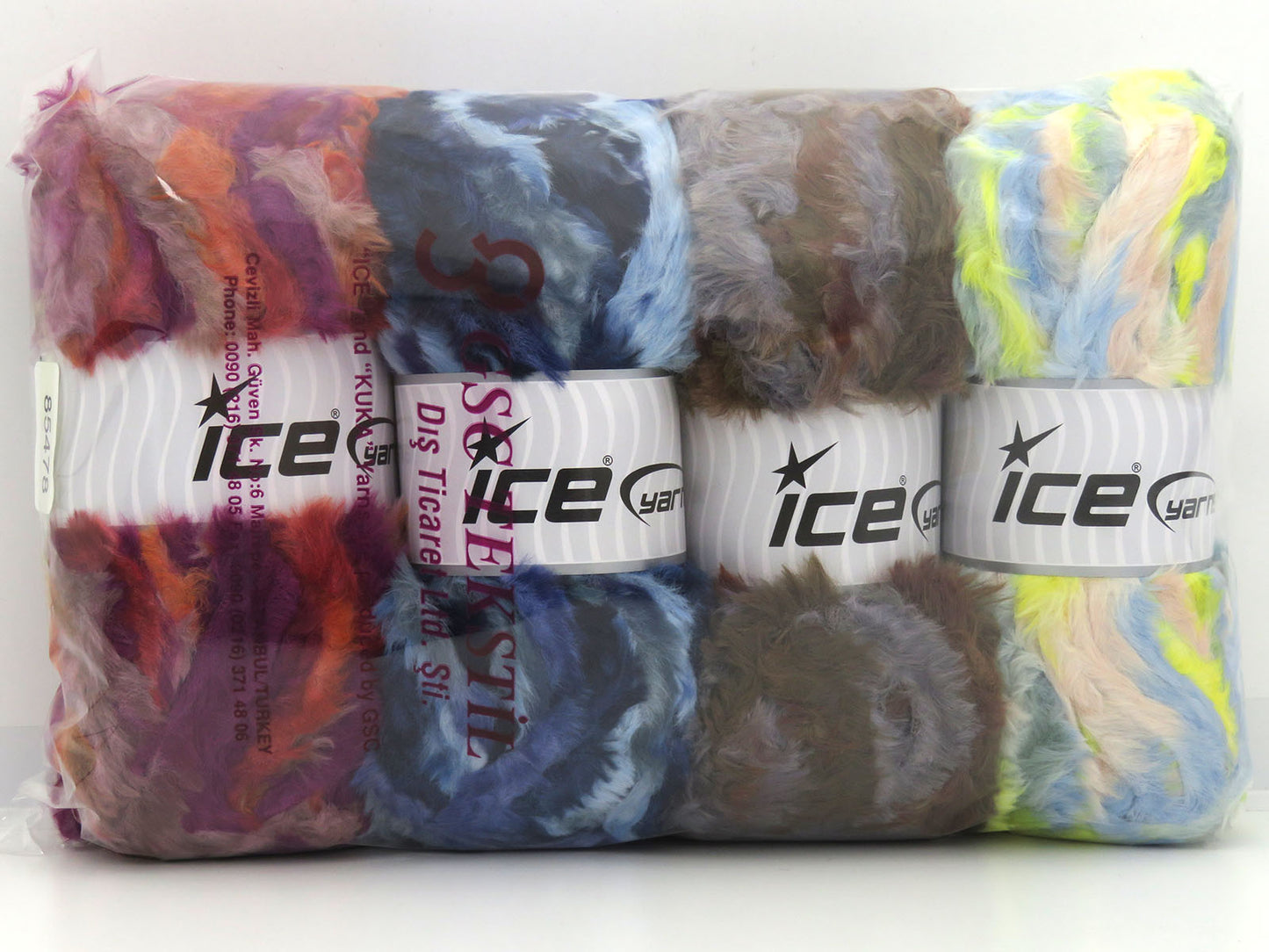 Mixed Lot Multicolor Fur Multicolor Yarns fnt2-85478
