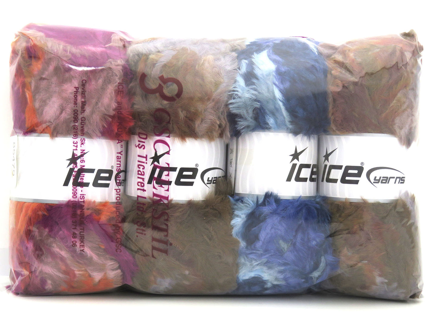 Mixed Lot Multicolor Fur Multicolor Yarns fnt2-85479