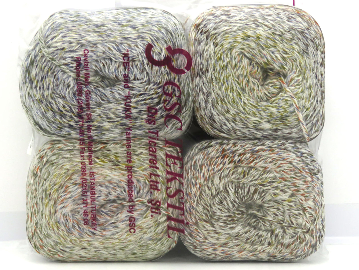 Mixed Lot Multicolor Self Striping Yarns fnt2-85498