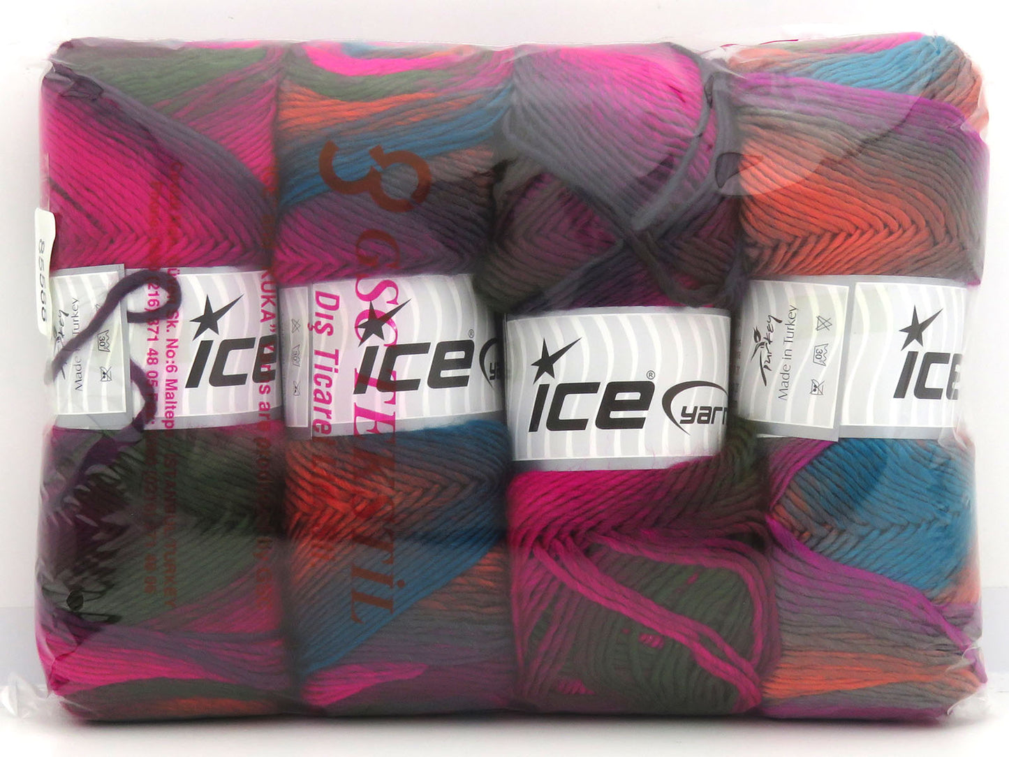 Mixed Lot Multicolor Rainbow Yarns fnt2-85588