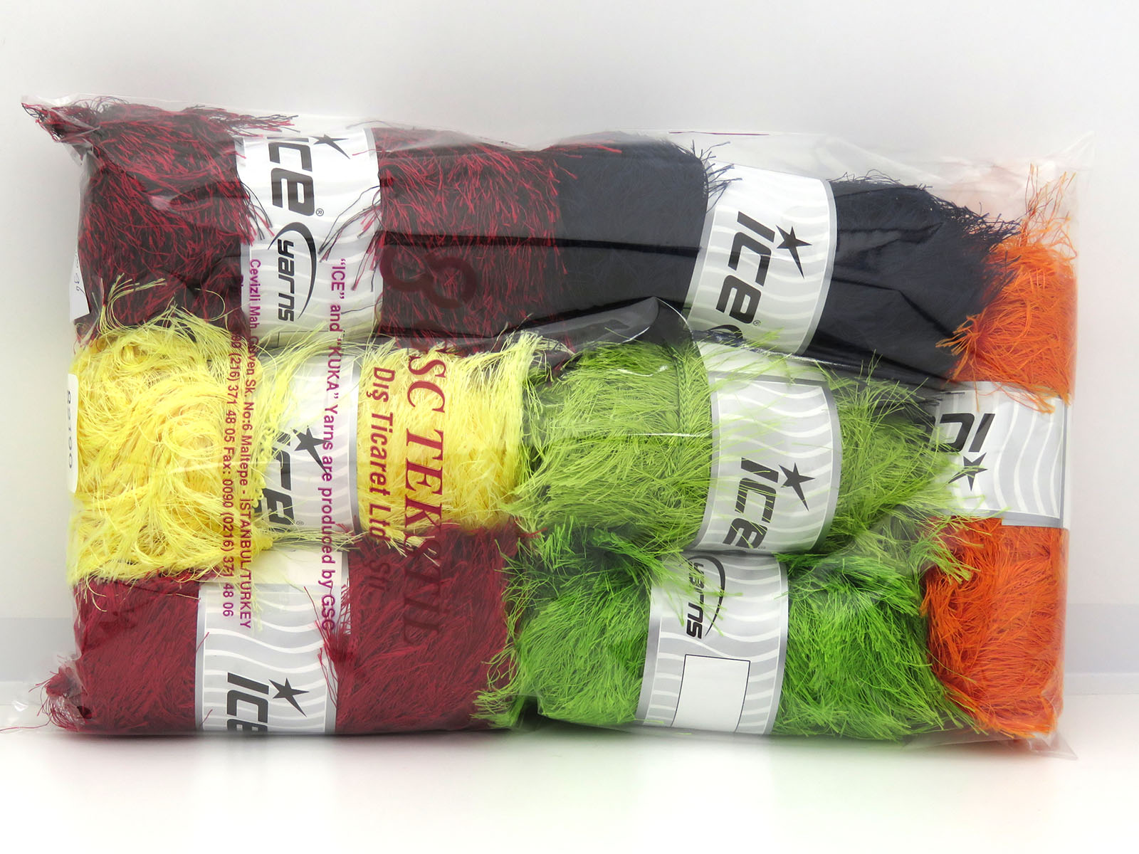 Mixed Lot Multicolor Eyelash Bulky Types fnt2-82190