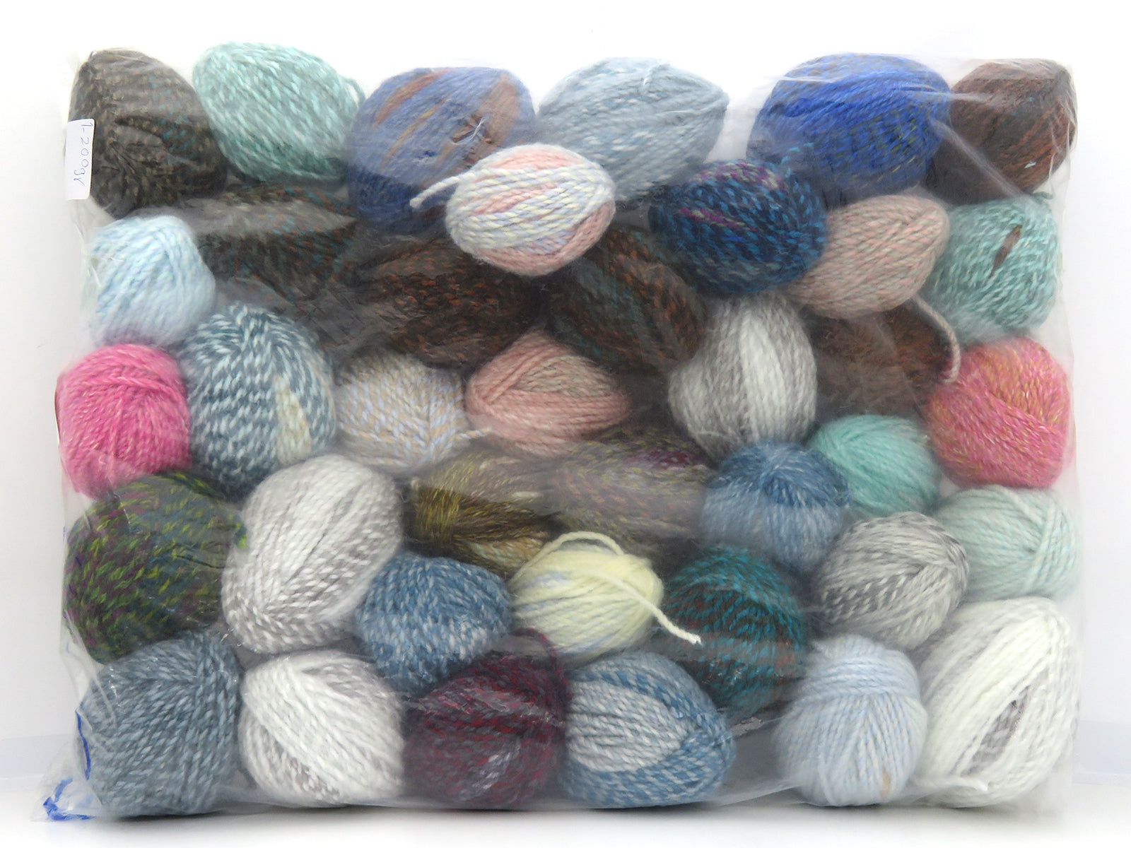 Mixed Lot Multicolor Self Striping Leftover Yarns fnt2-83049