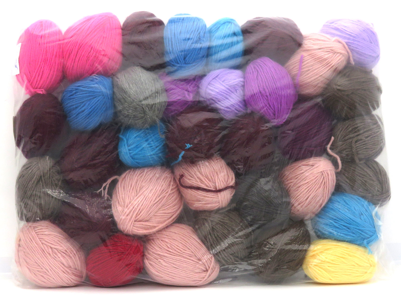 Mixed Lot Multicolor Plain Leftover Yarns fnt2-83058