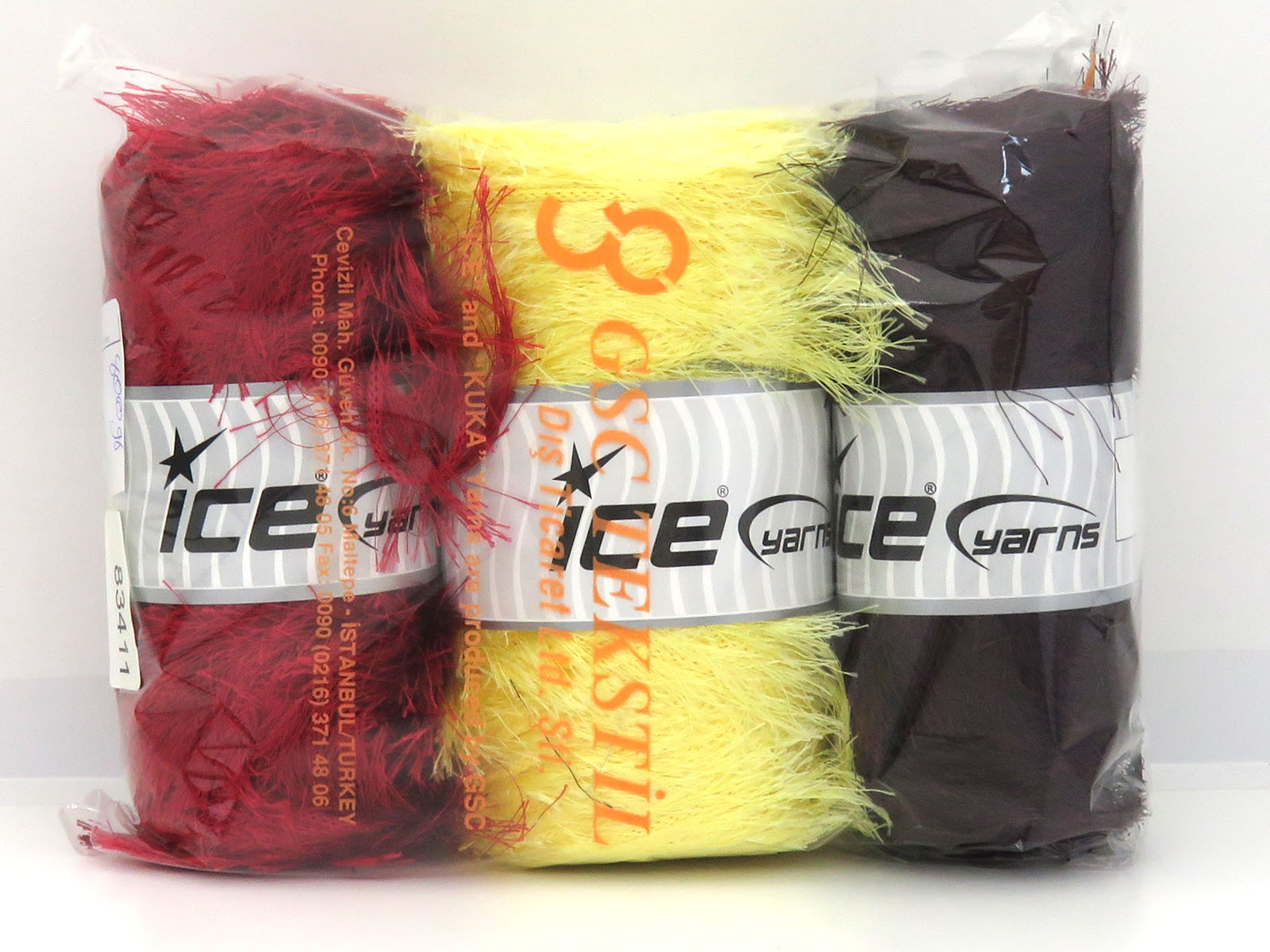 Mixed Lot Multicolor Eyelash Bulky Yarns fnt2-83411