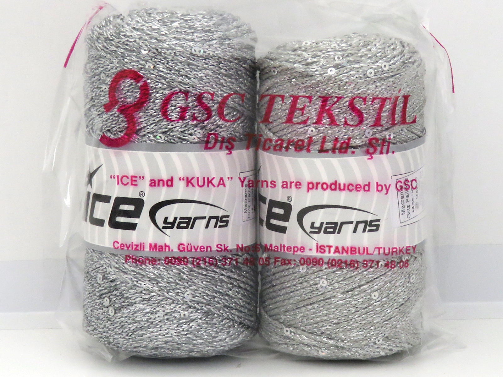 Mixed Lot Multicolor Macrame Glitz Paillette Yarns fnt2-83649