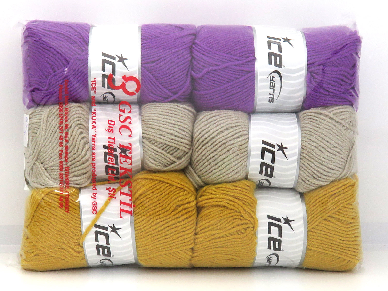 Mixed Lot Multicolor Merino Gold Light Yarns fnt2-83661