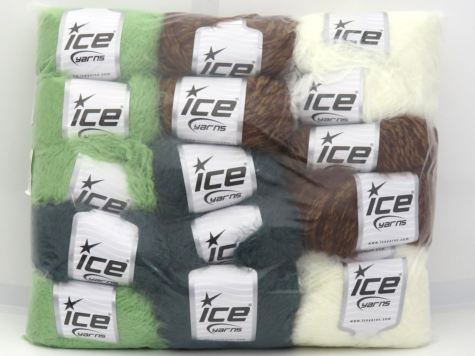 Mixed Lot Multicolor Merino Fur Yarns fnt2-83672