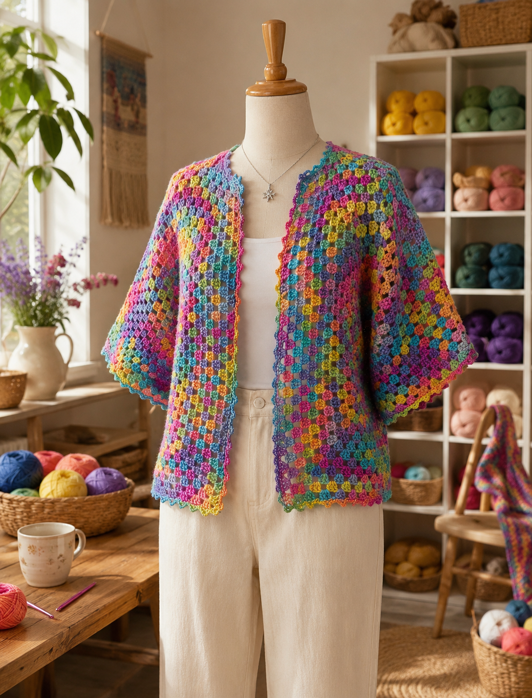 How to Crochet the Viral Hexagon Granny Cardigan