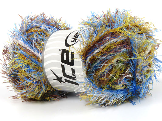 Eyelash Rainbow Yarn: Soft Self-Striping Magic