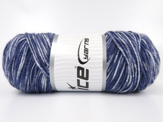 Richardson acrylic worsted yarn: bold self-striping color