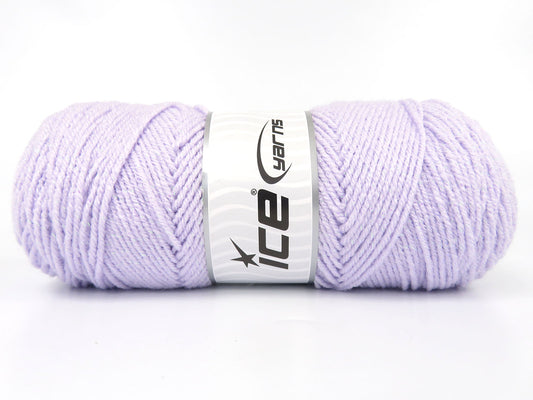 Glittery worsted acrylic yarn with metallic lurex shimmer