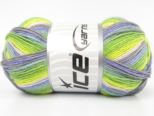 Miranda self-striping sport yarn — 420m acrylic