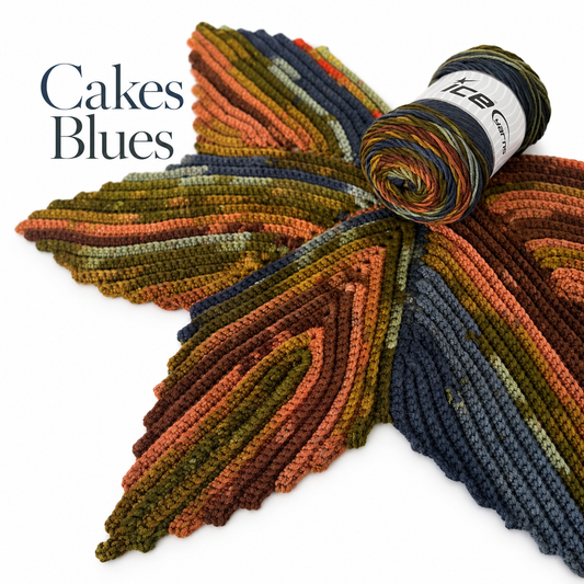 Autumn Starburst Chevron Shawl (Free Crochet Pattern)