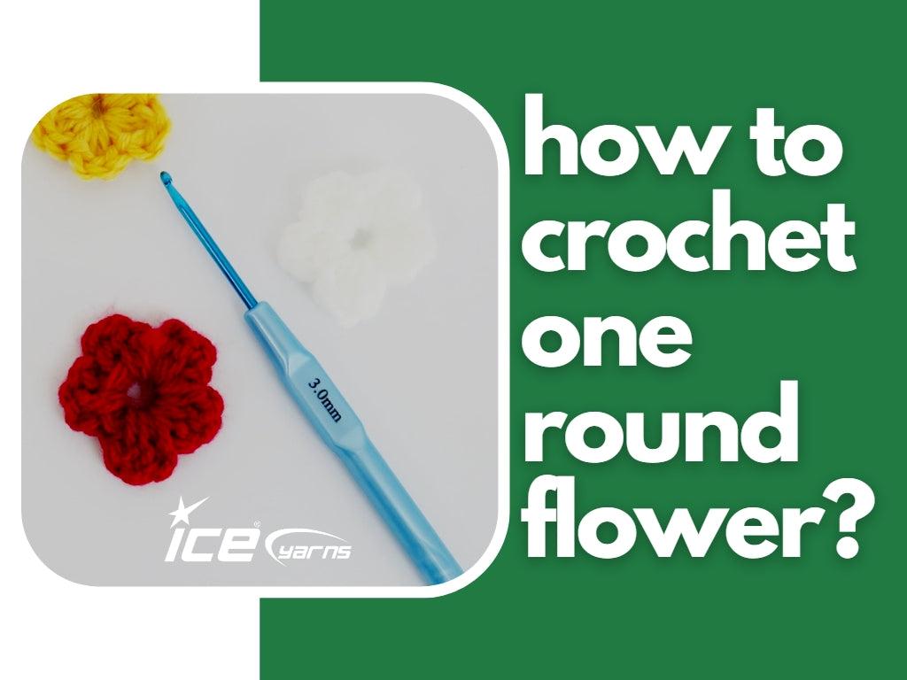 How To Crochet A One Round Flower