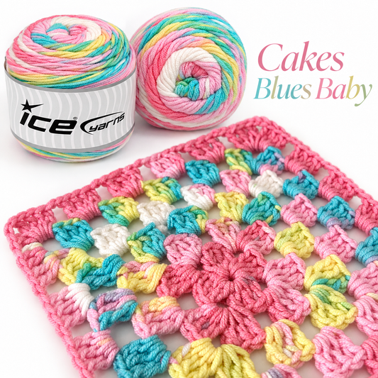 Pastel Rainbow Granny Square Baby Blanket (Free Crochet Pattern)