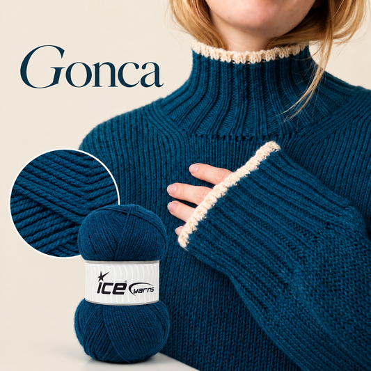Ocean Mist High-Neck Raglan Sweater (Free Knitting Pattern)