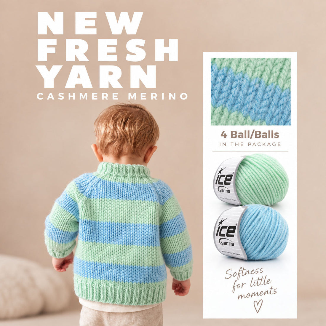 Cozy Striped Toddler Raglan Sweater - Free Knitting Pattern