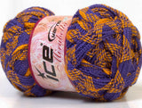Ice Yarns Mirabelle – Lilas, jaune, or – 100 % acrylique