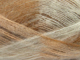 Ice Yarns Bermuda Mohair – Camel, Crema, Blanco – 70 % Mohair, 30 % Acrílico