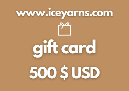 Carte-cadeau de 500 $ US