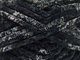 Ice Yarns Chenille Safari – Schwarz, Grautöne – 100 % Mikrofaser