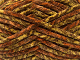 Ice Yarns Chenille Safari – Braun, Gold, Orange – 100 % Mikrofaser
