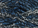 Ice Yarns Chenille Safari – Schwarz, Blau, Grau – 100 % Mikrofaser