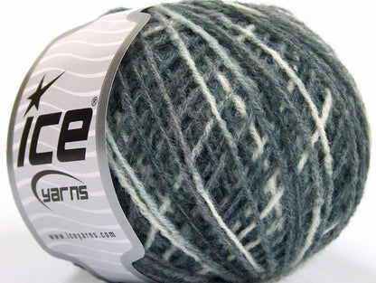 Lot of 8 Skeins ICE SALE WINTER (50% Wool) Hand Knitting Yarn Grey Shades
