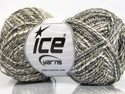 Lot of 8 Skeins Ice Yarns SALE SUMMER (62% Cotton 23% Viscose) Yarn Cream Grey Shades