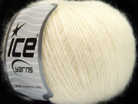 Lot of 8 Skeins ICE SALE LUXURY-PREMIUM (26% Baby Alpaca 25% Extrafine Merino Wool) Yarn Cream