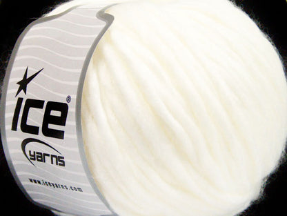 Lot of 4 x 100gr Skeins ICE ACRYL SUPERBULKY Hand Knitting Yarn White
