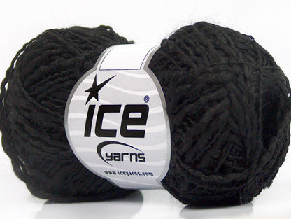 Lot of 8 Skeins ICE MURANO Hand Knitting Yarn Black