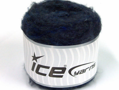 Lot of 3 x 100gr Skeins ICE CAKES MOHAIR FLUFFY (40% Mohair) Yarn Navy Melange