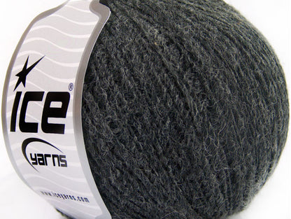 Lot of 8 Skeins ICE FIAMMATO FINO (50% Wool) Yarn Anthracite Black