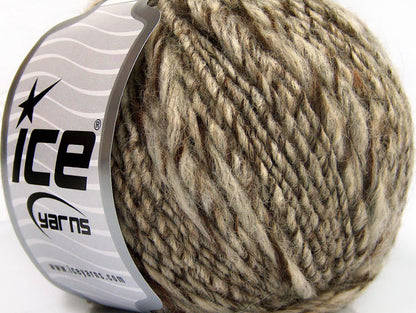 Lot of 8 Skeins ICE MACHO ALPACA (25% Alpaca 35% Wool) Yarn Brown Shades