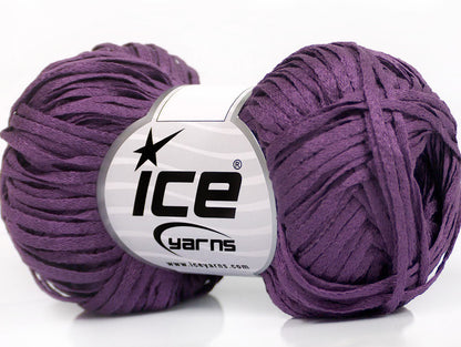 Lot of 8 Skeins Ice Yarns VIOLINO Hand Knitting Yarn Purple
