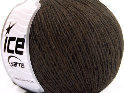Lot of 8 Skeins ICE ROSE ALPACA (25% Alpaca 20% Wool) Yarn Dark Brown