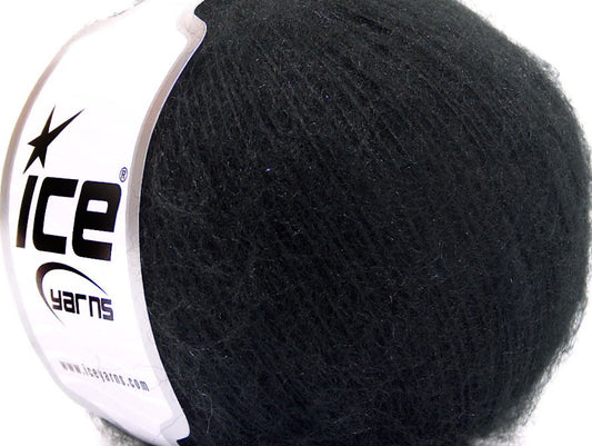 Lot of 8 Skeins ICE SALE WINTER Hand Knitting Yarn Black