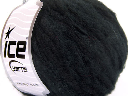 Lot of 8 Skeins Ice Yarns SALE WINTER (50% Wool) Hand Knitting Yarn Black